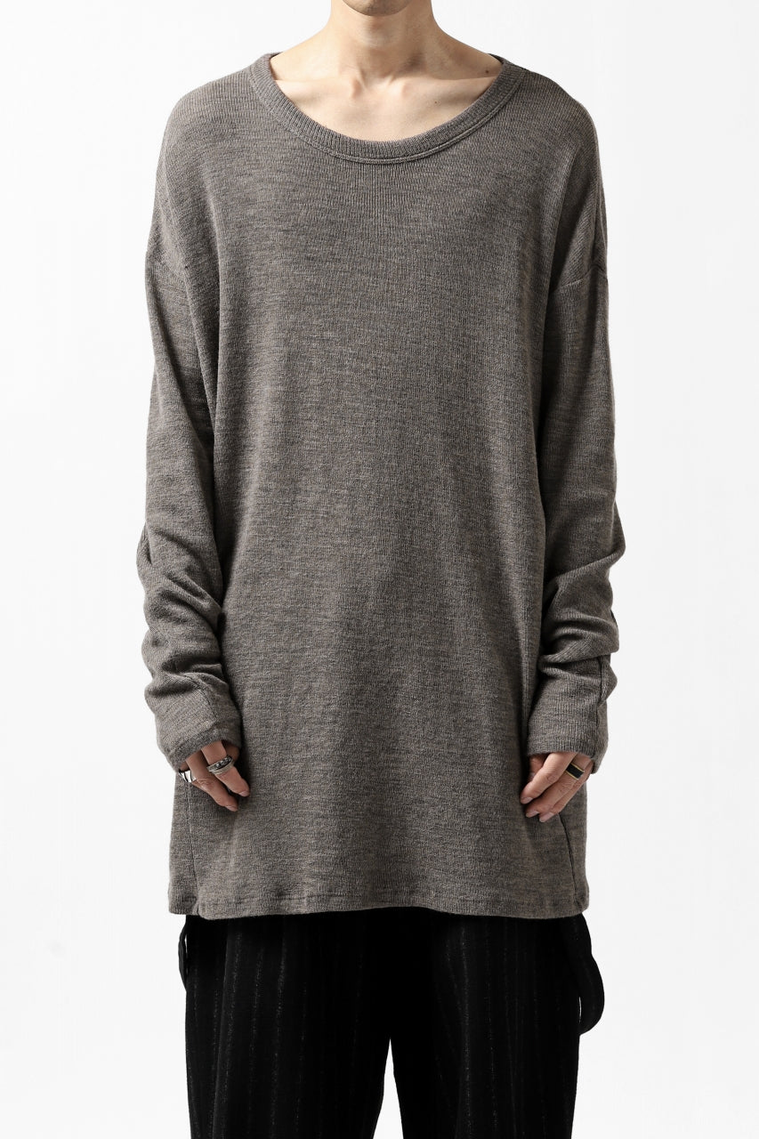 Load image into Gallery viewer, KLASICA ASLEEP CREW NECK KNIT SWEATER / WEANER WOOL RIB (FAWN)