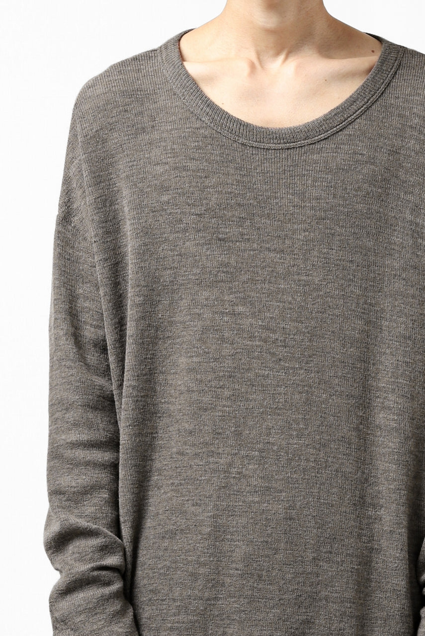 Load image into Gallery viewer, KLASICA ASLEEP CREW NECK KNIT SWEATER / WEANER WOOL RIB (FAWN)