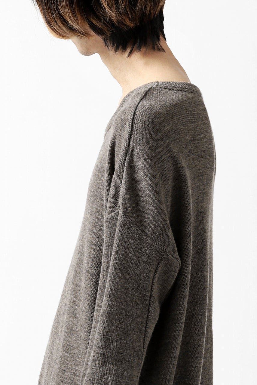 Load image into Gallery viewer, KLASICA ASLEEP CREW NECK KNIT SWEATER / WEANER WOOL RIB (FAWN)