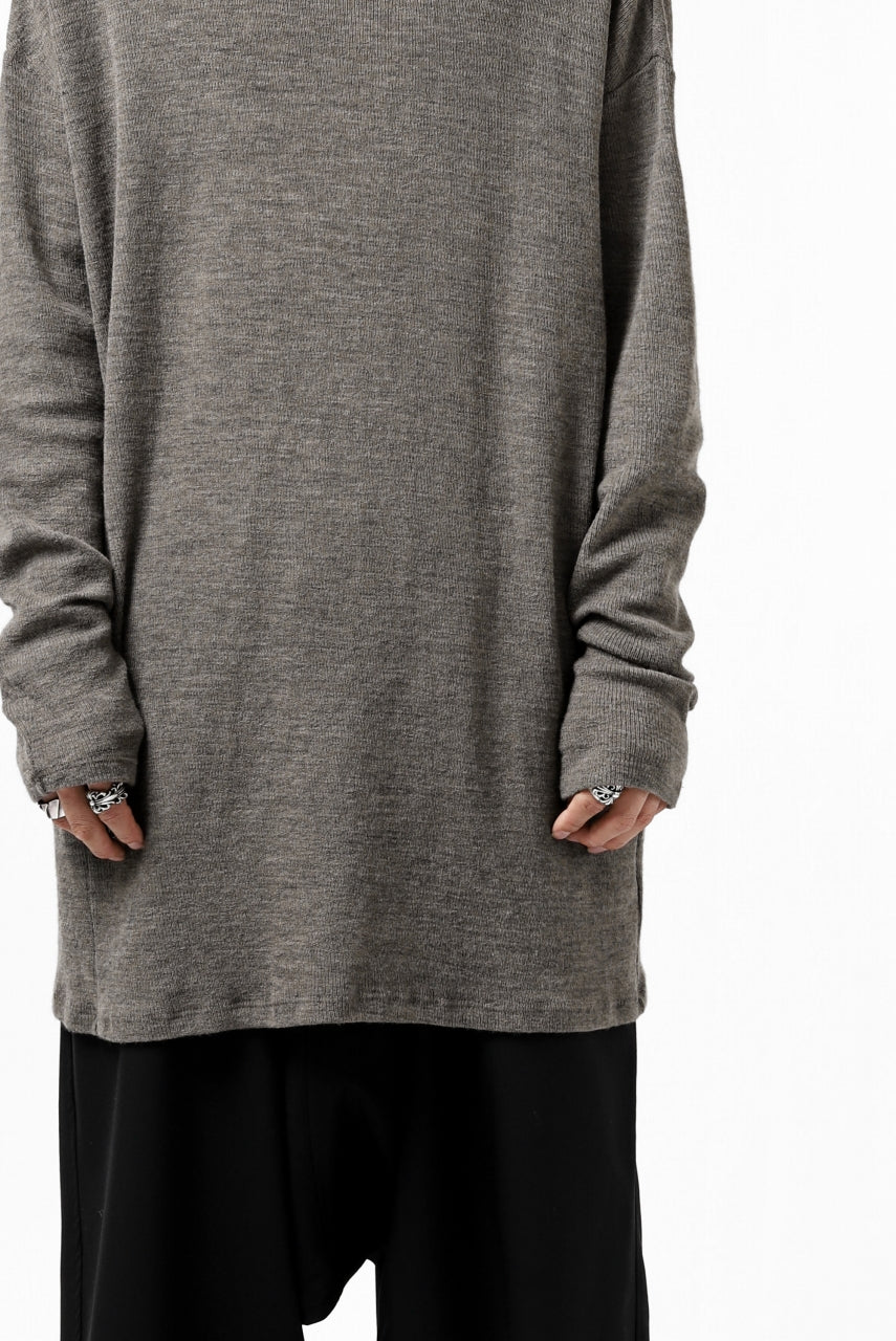 Load image into Gallery viewer, KLASICA ASLEEP CREW NECK KNIT SWEATER / WEANER WOOL RIB (FAWN)