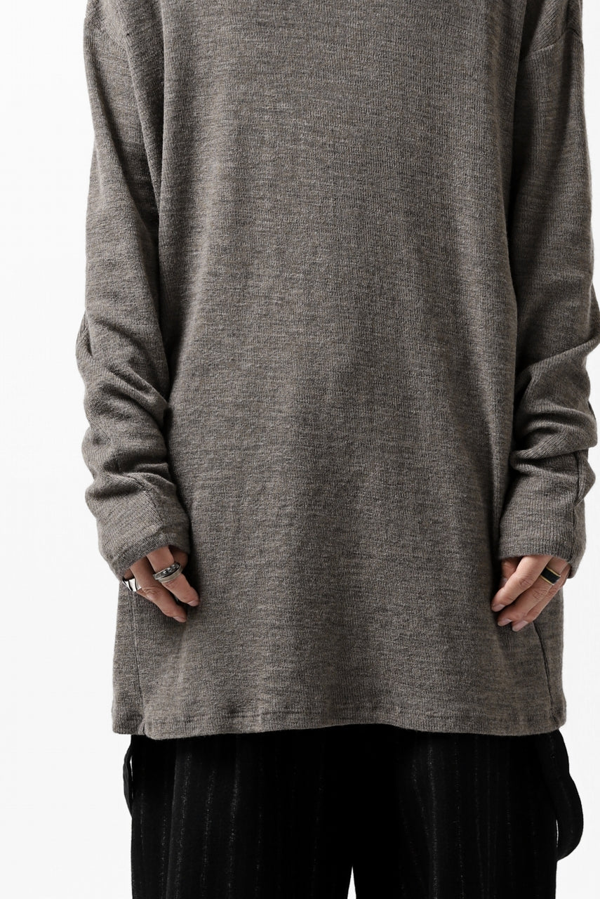 Load image into Gallery viewer, KLASICA ASLEEP CREW NECK KNIT SWEATER / WEANER WOOL RIB (FAWN)