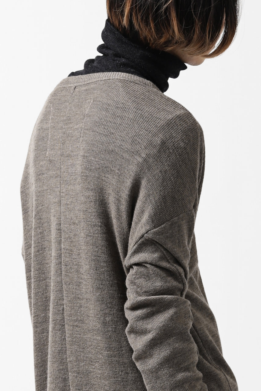 Load image into Gallery viewer, KLASICA ASLEEP CREW NECK KNIT SWEATER / WEANER WOOL RIB (FAWN)
