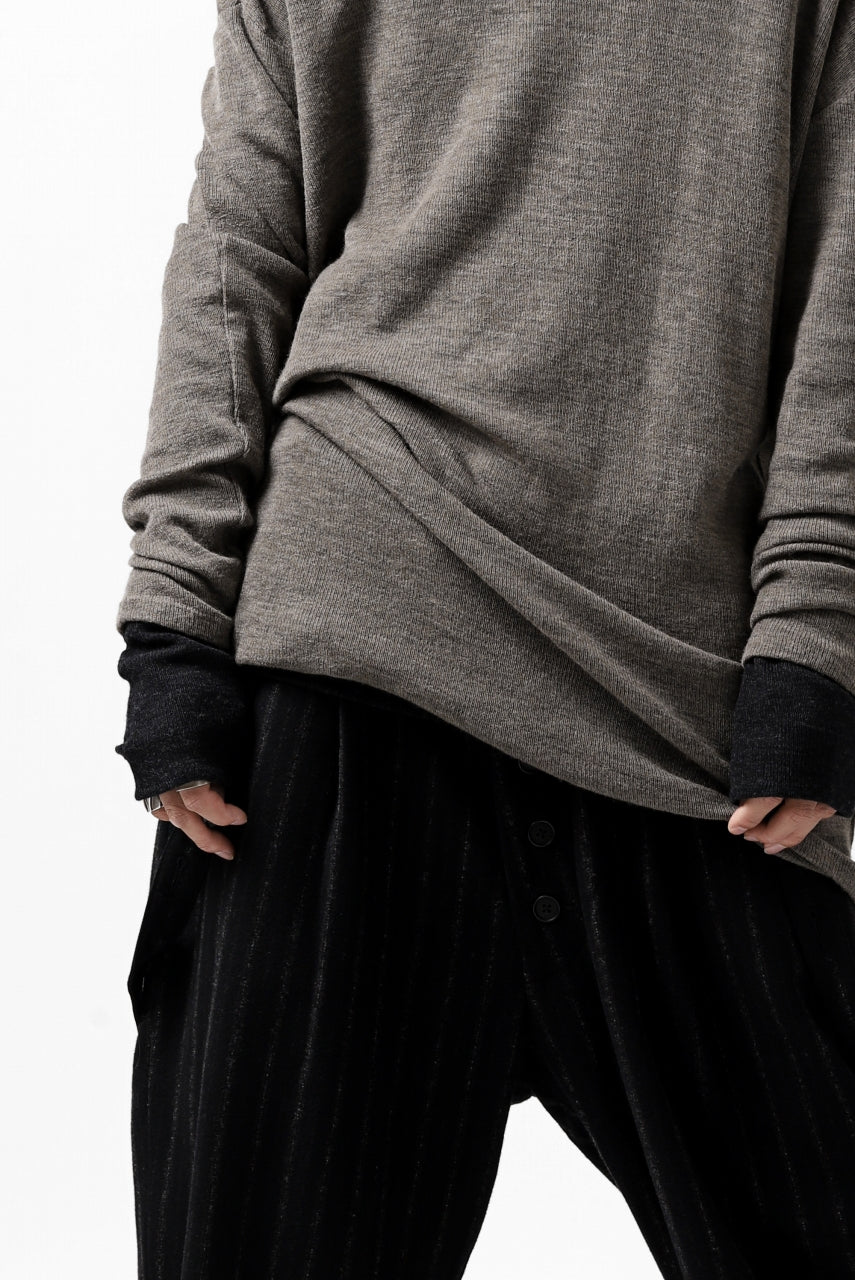 Load image into Gallery viewer, KLASICA ASLEEP CREW NECK KNIT SWEATER / WEANER WOOL RIB (FAWN)