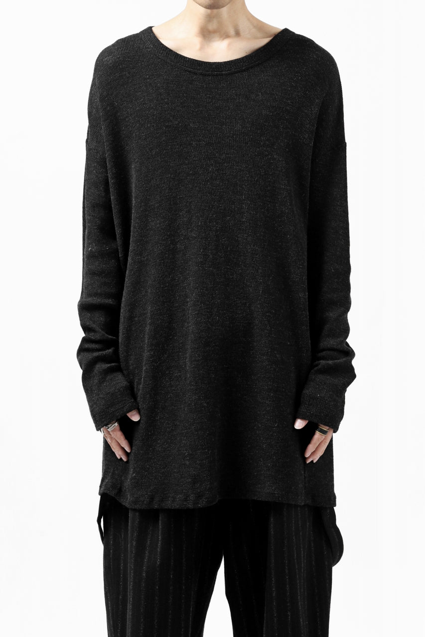 Load image into Gallery viewer, KLASICA ASLEEP CREW NECK KNIT SWEATER / WEANER WOOL RIB (SHADOW)
