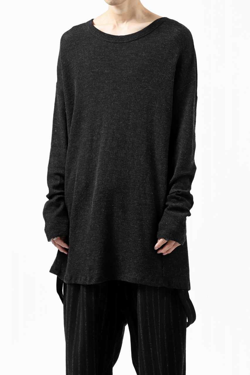 Load image into Gallery viewer, KLASICA ASLEEP CREW NECK KNIT SWEATER / WEANER WOOL RIB (SHADOW)