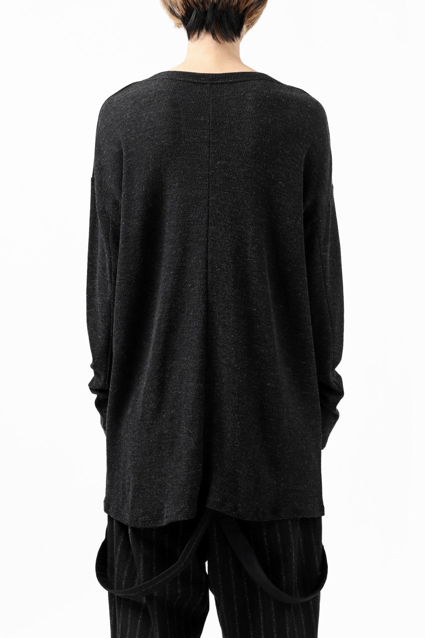 Load image into Gallery viewer, KLASICA ASLEEP CREW NECK KNIT SWEATER / WEANER WOOL RIB (SHADOW)