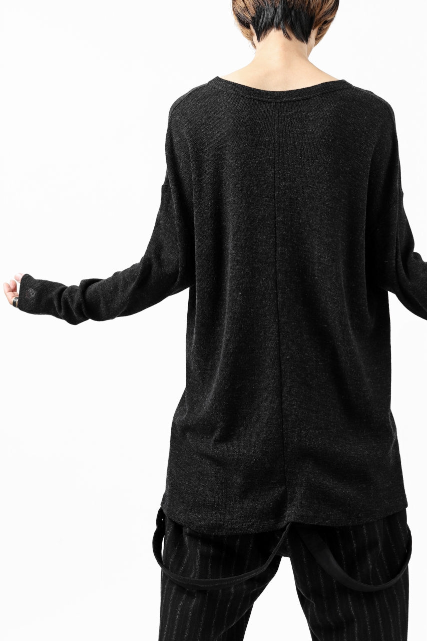 Load image into Gallery viewer, KLASICA ASLEEP CREW NECK KNIT SWEATER / WEANER WOOL RIB (SHADOW)