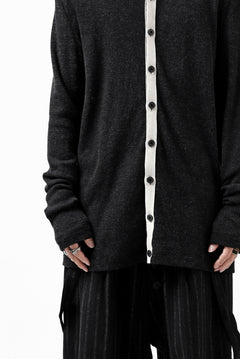 Load image into Gallery viewer, KLASICA BLACK DOG CARDIGAN / WEANER WOOL RIB (SHADOW)