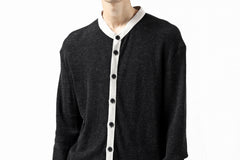 Load image into Gallery viewer, KLASICA BLACK DOG CARDIGAN / WEANER WOOL RIB (SHADOW)