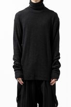 画像をギャラリービューアに読み込む, KLASICA SMOKE TURTLE NECK KNIT SWEATER / WEANER WOOL RIB (SHADOW)