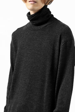 画像をギャラリービューアに読み込む, KLASICA SMOKE TURTLE NECK KNIT SWEATER / WEANER WOOL RIB (SHADOW)