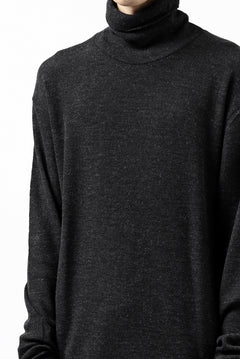画像をギャラリービューアに読み込む, KLASICA SMOKE TURTLE NECK KNIT SWEATER / WEANER WOOL RIB (SHADOW)