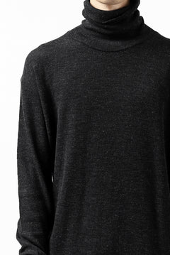 画像をギャラリービューアに読み込む, KLASICA SMOKE TURTLE NECK KNIT SWEATER / WEANER WOOL RIB (SHADOW)