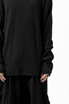 画像をギャラリービューアに読み込む, KLASICA SMOKE TURTLE NECK KNIT SWEATER / WEANER WOOL RIB (SHADOW)