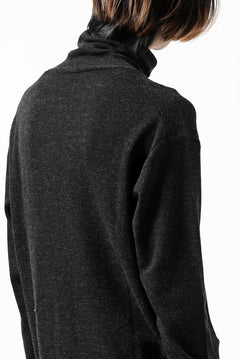 画像をギャラリービューアに読み込む, KLASICA SMOKE TURTLE NECK KNIT SWEATER / WEANER WOOL RIB (SHADOW)