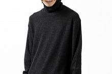 画像をギャラリービューアに読み込む, KLASICA SMOKE TURTLE NECK KNIT SWEATER / WEANER WOOL RIB (SHADOW)
