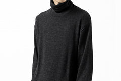 画像をギャラリービューアに読み込む, KLASICA SMOKE TURTLE NECK KNIT SWEATER / WEANER WOOL RIB (SHADOW)