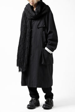 Load image into Gallery viewer, KLASICA GLACIER FLUFFY STOLE / SHRINK SILK (BLACK)