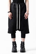 画像をギャラリービューアに読み込む, ISAMU KATAYAMA BACKLASH SARROUEL DENIM SHORTS / EXTREME STRETCH WASHER (BLACK)