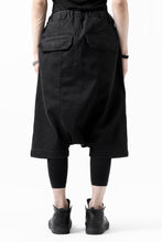 画像をギャラリービューアに読み込む, ISAMU KATAYAMA BACKLASH SARROUEL DENIM SHORTS / EXTREME STRETCH WASHER (BLACK)