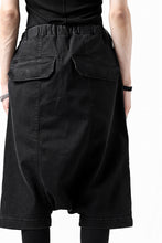画像をギャラリービューアに読み込む, ISAMU KATAYAMA BACKLASH SARROUEL DENIM SHORTS / EXTREME STRETCH WASHER (BLACK)