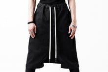 画像をギャラリービューアに読み込む, ISAMU KATAYAMA BACKLASH SARROUEL DENIM SHORTS / EXTREME STRETCH WASHER (BLACK)