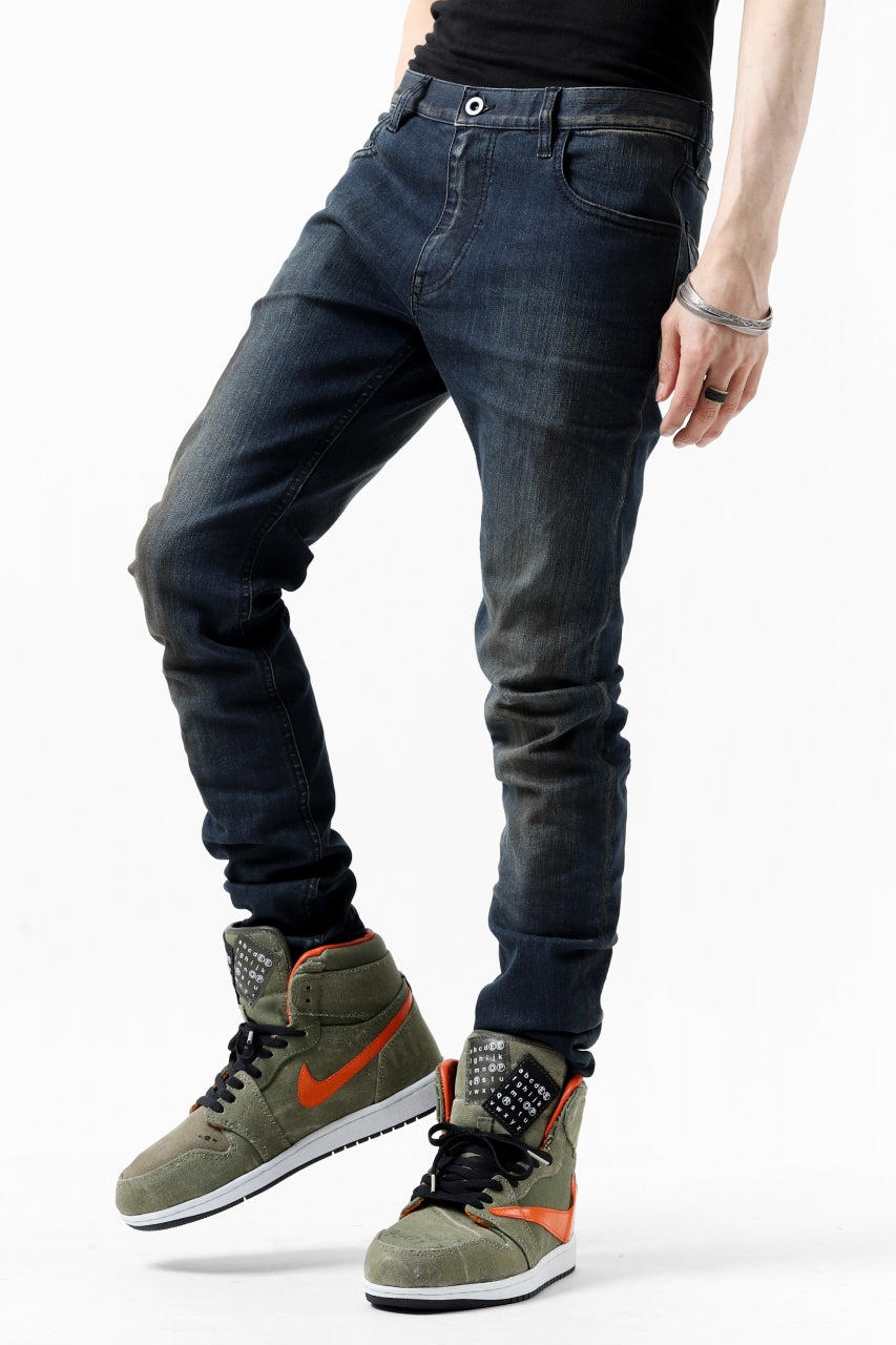 画像をギャラリービューアに読み込む, ISAMU KATAYAMA BACKLASH SKINNY DENIM PANTS / EXTREME STRETCH DIRTY (INDIGO)