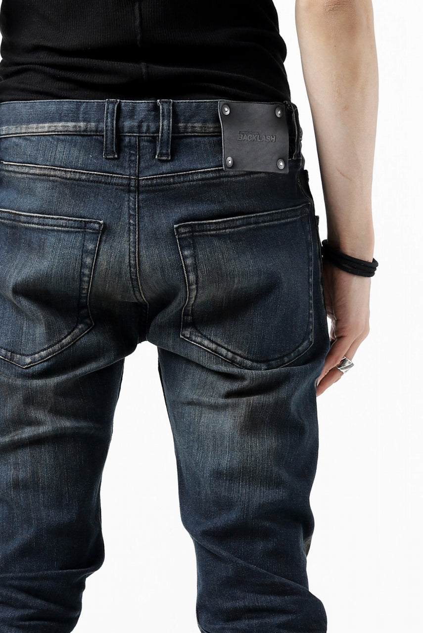 画像をギャラリービューアに読み込む, ISAMU KATAYAMA BACKLASH SKINNY DENIM PANTS / EXTREME STRETCH DIRTY (INDIGO)
