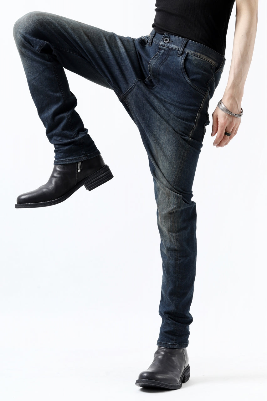 画像をギャラリービューアに読み込む, ISAMU KATAYAMA BACKLASH L/C SLIM DENIM PANTS / EXTREME STRETCH DIRTY (INDIGO)