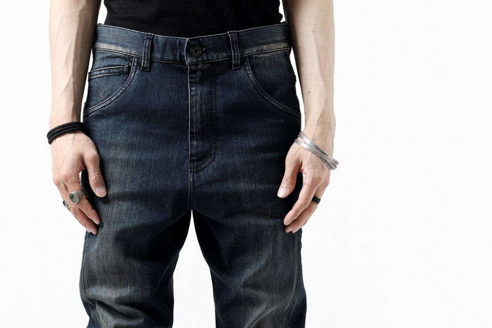 画像をギャラリービューアに読み込む, ISAMU KATAYAMA BACKLASH L/C SLIM DENIM PANTS / EXTREME STRETCH DIRTY (INDIGO)