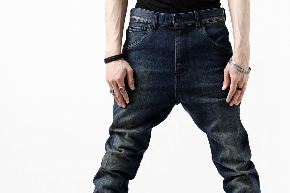 画像をギャラリービューアに読み込む, ISAMU KATAYAMA BACKLASH L/C SLIM DENIM PANTS / EXTREME STRETCH DIRTY (INDIGO)