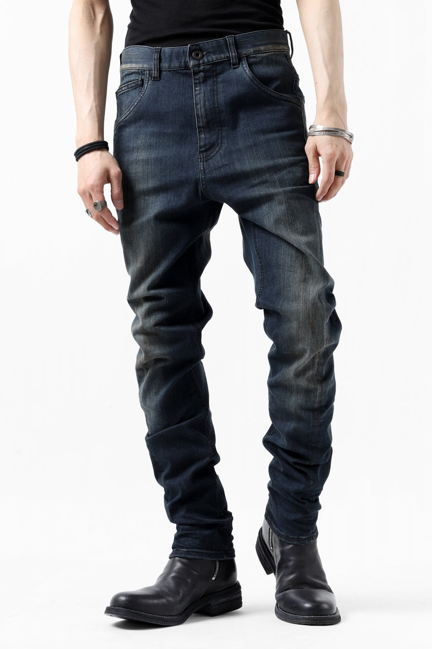 画像をギャラリービューアに読み込む, ISAMU KATAYAMA BACKLASH L/C SLIM DENIM PANTS / EXTREME STRETCH DIRTY (INDIGO)