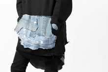 画像をギャラリービューアに読み込む, RESURRECTION HANDMADE remake sweat L/S with vintage denim pocket (BLACK#C)
