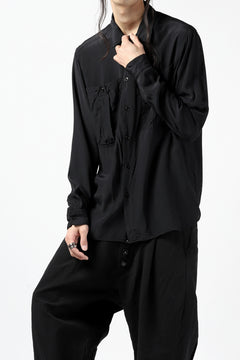 画像をギャラリービューアに読み込む, KLASICA exclusive SH-035 POCKET SHIRT / FUJI ETTE (BLACK)