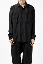 画像をギャラリービューアに読み込む, KLASICA exclusive SH-035 POCKET SHIRT / FUJI ETTE (BLACK)
