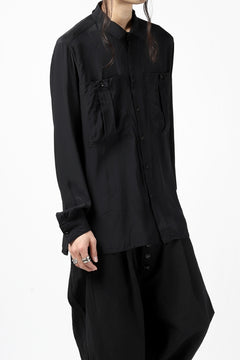 画像をギャラリービューアに読み込む, KLASICA exclusive SH-035 POCKET SHIRT / FUJI ETTE (BLACK)