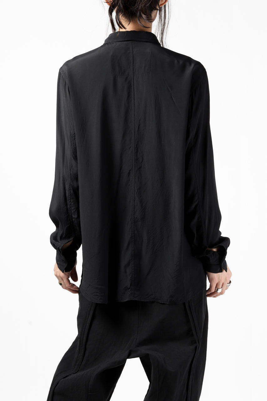 画像をギャラリービューアに読み込む, KLASICA exclusive SH-035 POCKET SHIRT / FUJI ETTE (BLACK)