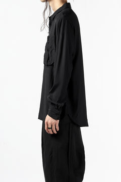 画像をギャラリービューアに読み込む, KLASICA exclusive SH-035 POCKET SHIRT / FUJI ETTE (BLACK)