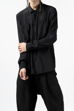 画像をギャラリービューアに読み込む, KLASICA exclusive SH-035 POCKET SHIRT / FUJI ETTE (BLACK)