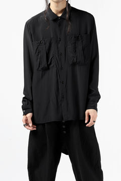 画像をギャラリービューアに読み込む, KLASICA exclusive SH-035 POCKET SHIRT / FUJI ETTE (BLACK)