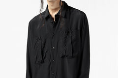 画像をギャラリービューアに読み込む, KLASICA exclusive SH-035 POCKET SHIRT / FUJI ETTE (BLACK)