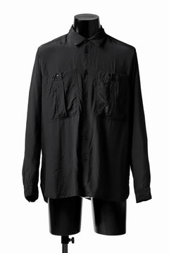 画像をギャラリービューアに読み込む, KLASICA exclusive SH-035 POCKET SHIRT / FUJI ETTE (BLACK)