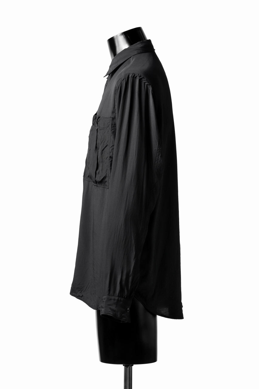 画像をギャラリービューアに読み込む, KLASICA exclusive SH-035 POCKET SHIRT / FUJI ETTE (BLACK)