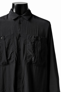 画像をギャラリービューアに読み込む, KLASICA exclusive SH-035 POCKET SHIRT / FUJI ETTE (BLACK)