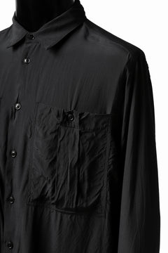 画像をギャラリービューアに読み込む, KLASICA exclusive SH-035 POCKET SHIRT / FUJI ETTE (BLACK)