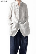 Load image into Gallery viewer, sus-sous officer shirt / LW yarndyed stripe (NATURAL×STRIPE)