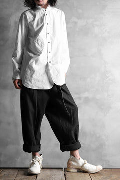 画像をギャラリービューアに読み込む, KLASICA SABRON BUTTON FRY SHIRT / TYPE-WRITER CLOTH (WHITE)
