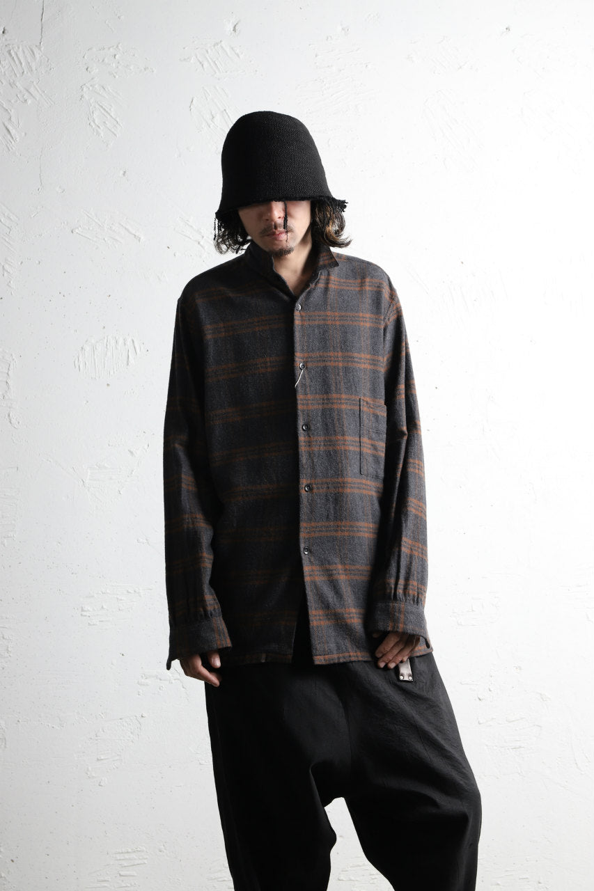Load image into Gallery viewer, COLINA GARDENER CHECK SHIRT / SOFT FLANNEL (GREY x BROWN)
