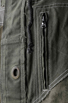 画像をギャラリービューアに読み込む, BACKLASH x LOOM exclusive RECONSTRUCTIVE HOODED JACKET / VINTAGE MILITARY CANVAS