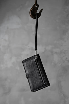 Load image into Gallery viewer, ISAMU KATAYAMA BACKLASH SMART PHONE CASE/PURSE / ITALY DOUBLE SHOULDER (BLACK)